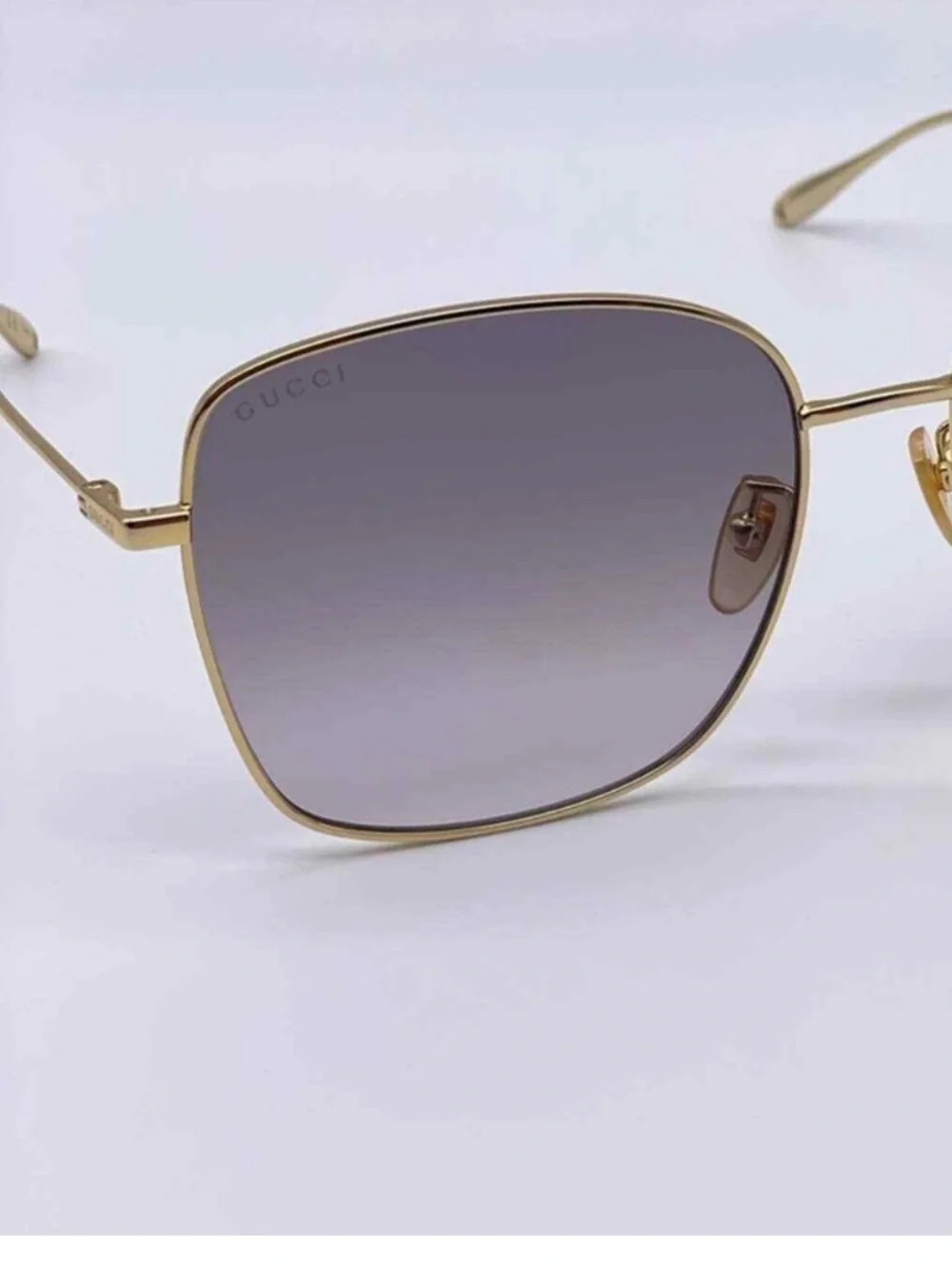 GUCCI GG1030SK 003 Gold/Grey Women Authentic Sunglasses